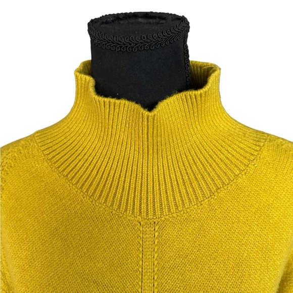 Maeve by Anthropologie Mustard Yellow Turtleneck Sweater | Size S M1 - Picture 3 of 11